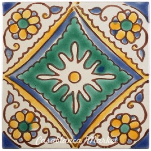 Mediterranean Palma Ceramic Tile 4x4