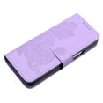 thumbnail image 6 of Wallet Case for Samsung Galaxy Z Fold 4, PU Leather Flip Protective Phone Case Card Slots Holder Pocket Emboss Flower Stand Magnetic Book Case for Samsung Galaxy Z Fold 4 - Purple, 6 of 8