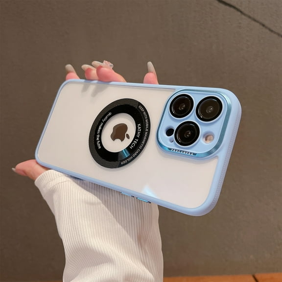 Jiahe Cover for iPhone 13, Compatible with MagSafe Case,Slim Lightweight Anti-Scratch Shockproof Soft TPU Camera Lens Protector Acrylic Transparent Back Cover, blue