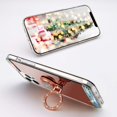 thumbnail image 4 of Compatible with iPhone 15 Pro Makeup Mirror Case Bling Diamond Glitter Rhinestone with Ring Holder Stand Kickstand Loopy Grip Cute for Girls Women Case Rose Gold, 4 of 12