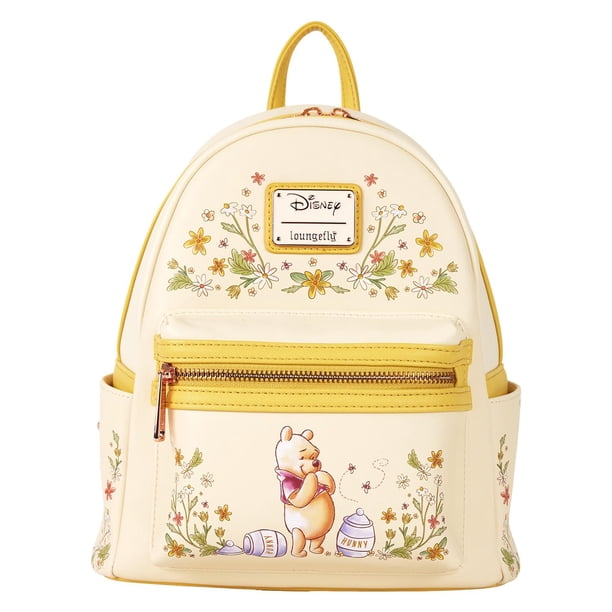 Mochila Loungefly con estampado de pequeños globos florales, color amarillo Pooh