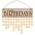 thumbnail image 2 of Calendario De Recordatorio De Cumpleaños De Madera De 3 Uds, Tablero Colgante De Madera Para Colgar En La Pared, Tablero De Recordatorio De Cumpleaños, Para Decorar Casas ANGGREK Otros, 2 of 8