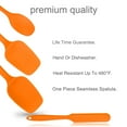thumbnail image 3 of Juego de Espátula de Silicona Unique Bargains 4uds Calor Resistente Cocina Tornero Anti-adherente Naranja, 3 of 7