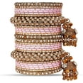 thumbnail image 6 of Indian Ethnic Partywear Handmade Bangles – Elegant Traditional Jewelry for Women | Ideal for Weddings, Festivals & Daily Wear | Handcrafted Metal Bangles for Sarees, Lehengas & Western Outfits, 6 of 7