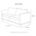 thumbnail image 4 of Sala Oslo 3 Piezas Café (Sofá, Love Seat y Sillón), 4 of 6