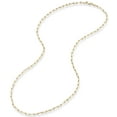 thumbnail image 4 of Miabella Italian Solid 18K Gold Over Sterling Silver 3mm Paperclip Link Chain Necklace for Women Men, 925 Made in Italy (Length 16 Inches (X-Small)), 4 of 7