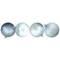 thumbnail image 4 of Northlight Shatterproof 4-Finish Christmas Ball Ornaments - 3" (75mm) - Baby Blue - 16ct, 4 of 9