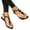 Black, variant on sandals for women Summer T-Strap Flat Sandals Slippers Buckle Open Toe Flat Heel Flip Flops Beach Shoes
