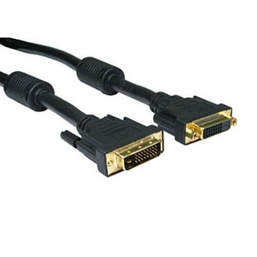 AYA 6Ft (6 Feet) DVI-D Dual Link 24 1 Digital Video Male to Female Extension Cable with Ferrites