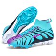 thumbnail image 3 of Zapatos de fútbol de tobillo alto para hombre, zapatos de entrenamiento antideslizantes para exteriores, botas de fútbol con picos largos, tacos de hierba de alta calidad TF/FG, 3 of 5