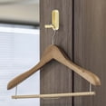 thumbnail image 5 of Unique Bargains Round Coat Hook Wall Mount Folding Hook Gold Tone 2.87"x0.91"x0.47", 5 of 7
