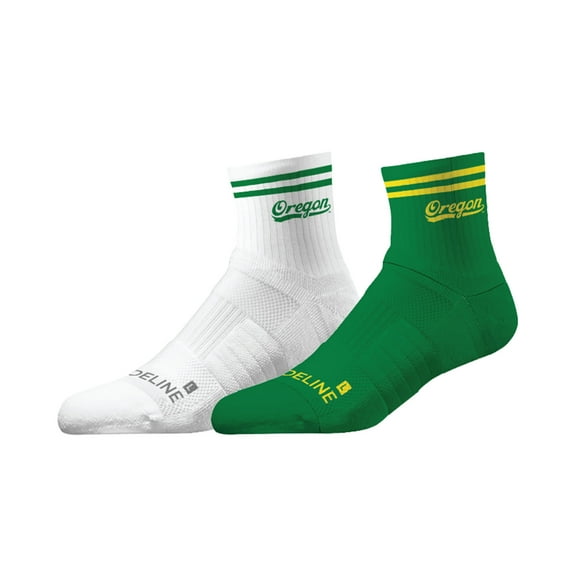 Unisex Strideline Oregon Ducks Premium Knit 2-Pack Half Calf Socks Set