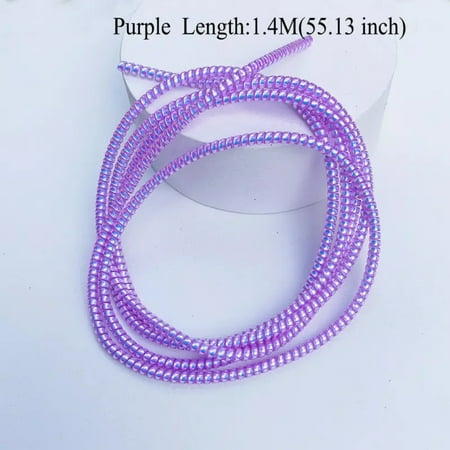 

YIWUHOTXIAOHU High-grade 55inch Laser Magic Color Mobile Phone Charging Cable Protection Rope Winder with Sense of Environmental Protection Material
