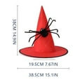 thumbnail image 2 of Halloween Party Witch Hats for Women and Children Foldable Witch Hat Accessory for Festive Celebrations, 2 of 3