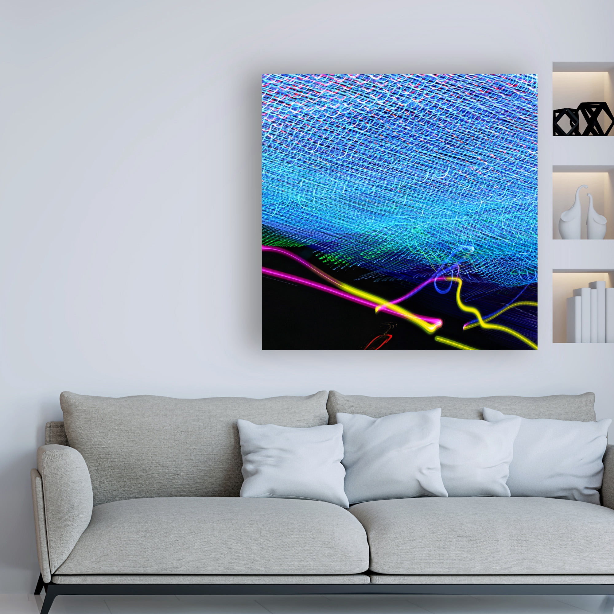 Trademark Fine Art Abstract Canvas Art ' BC Painting with light V ' by Beata Czyzowska Young