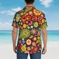 thumbnail image 6 of Fotbe Hippie Peace Love Hawaiian Shirt For Men Unisex Summer Beach Casual Short Sleeve Cotton Linen Button Down Shirts-3x-Large, 6 of 9