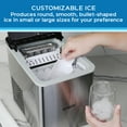thumbnail image 3 of Avanti 26 lb Bullet Ice Maker, Stainless Steel, 3 of 9