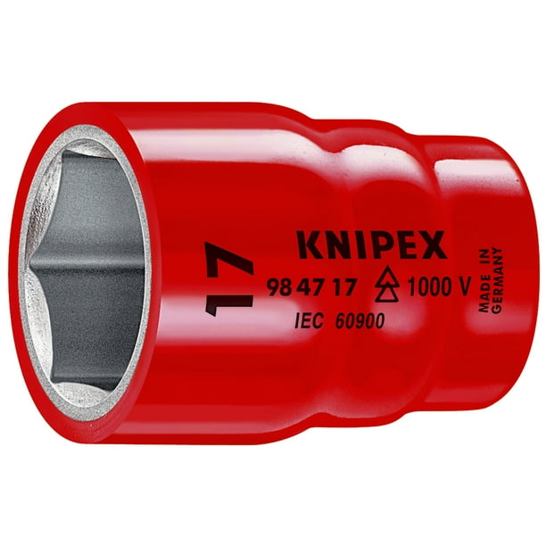 KNIPEX 98 47 27 Dado hexagonal para tornillos Con acoplador cuadrado interno 1/2" 63 mm