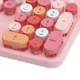 thumbnail image 4 of Keyboard Mouse Combo, 104-Key Keyboard Membrane Keyboard Multimedia Buttons Low Noise  For  XP/win7/win8/win10 Pink, 4 of 8
