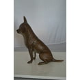 thumbnail image 4 of Nifao Sitting Chihuahua Bronze Statue – Home Decor Sculpture, 6"L x 15"W x 15"H, 4 of 12