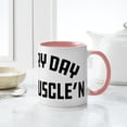 thumbnail image 6 of CafePress - Everyday I'm Muscle'n - 11 oz Ceramic Mug - Novelty Coffee Tea Cup, 6 of 6