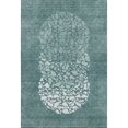 thumbnail image 2 of Addison Rugs Mayfield Washable Transitional Circles Teal Rectangle Rug, 8' x 10', 2 of 6