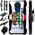 thumbnail image 1 of WORLD ACC LuxGuard Holster Case Compatible with Nokia C5 Endi Hybrid Phone Cover (California Flag), 1 of 1