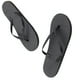 thumbnail image 2 of Sandalias planas Qarigey para mujer con punta abierta antideslizantes para fiesta en la piscina playa verano color negro Talla S M L, 2 of 6