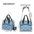 thumbnail image 4 of Herdesigns Paw Insulated Lunch Bag for Women Men Adults Large Reusable Lunch Box Dog Paw Leakproof Cooler Tote Bags with Adjustable Shoulder Strap, 4 of 7