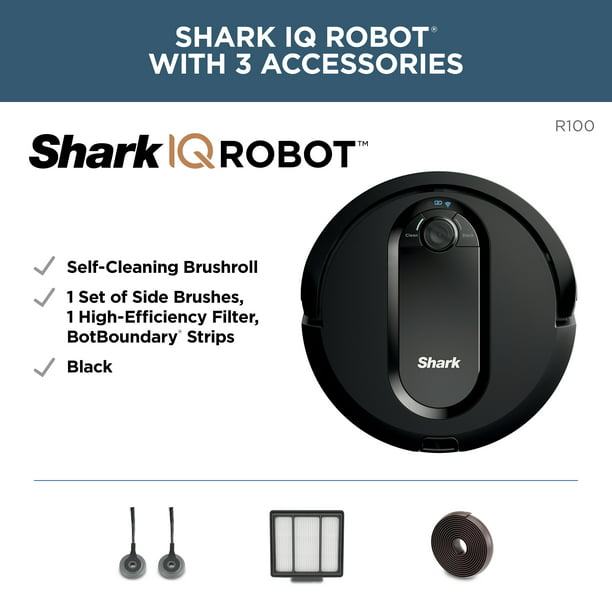 Shark IQ Robot® Vacuum, Self Cleaning Brushroll, Advanced Navigation, Home Mapping, Powerful Suction, Perfect for Pet Hair, Wi-Fi Black - Walmart.com