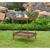 Wicker Lane Outdoor Wicker Patio Furniture Serving Cart