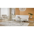 thumbnail image 4 of Geo Rectangle Clear Glass and Chrome Console Table, 4 of 9