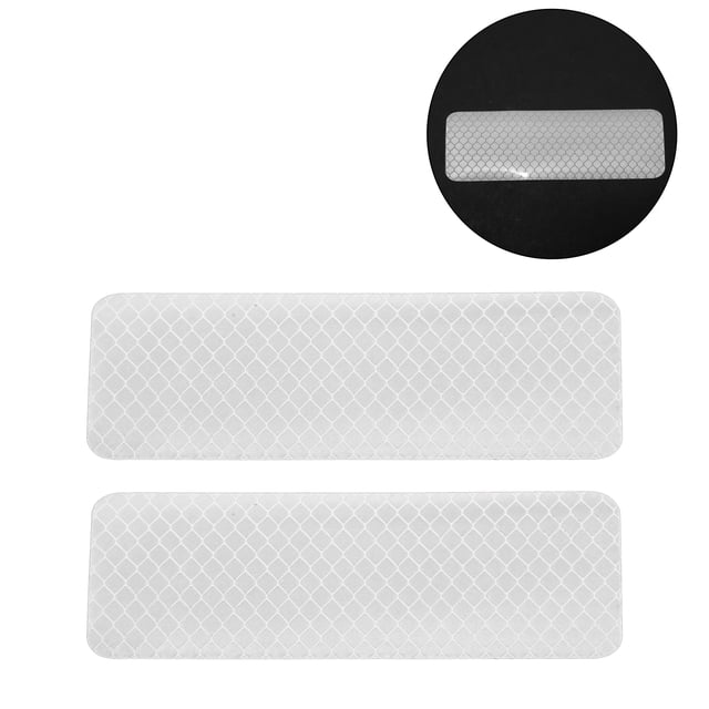 Calcomanía reflectante de parachoques Unique Bargains tono plateado, decoración personalizada en forma de rectángulo romboide para el cuerpo, puerta o ventana del vehículo