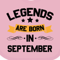 thumbnail image 4 of Inktastic Legends Are Born in September Boys or Girls Baby Bib, 4 of 4