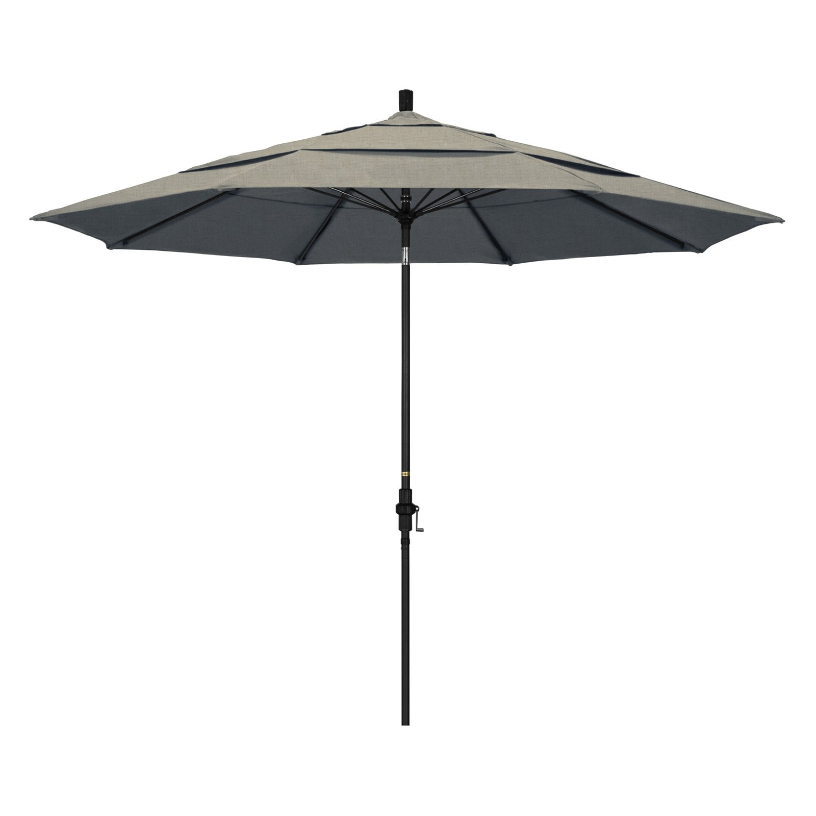 California Umbrella 11 ft. Fiberglass Double Vent Sunbrella Tilt Market