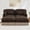 Brown black, variant on HUTWIFE Home Adult Chenille Loveseat with Tassel Trim, Beige Coffee