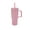 Pink, variant on 30 Ounce Tan Acrylic Double Wall Embossed Gingerbread Tumbler with Straw and Handle, by Holiday Time