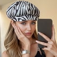 thumbnail image 7 of Newsboy Caps Women Leopard Zebra Print Beret Hat French Style Beanie Caps Retro Hip Hop Casual Painter Cap Warm Painter Hat for Autumn Winter Spring, 7 of 7