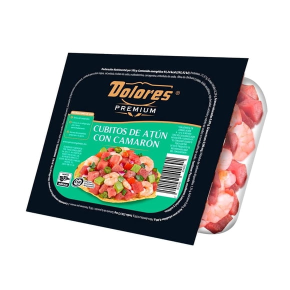 Cubos de atún con camarón Dolores Premium 200 g