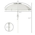 thumbnail image 3 of Heavy Duty High Wind Beach Umbrella Parasols with Top Vent & Adjustable Height, UV 40+ Protection Outdoor Sunshade Umbrellas Carry Bag for Patio Garden Pool Backyard, White, 3 of 6
