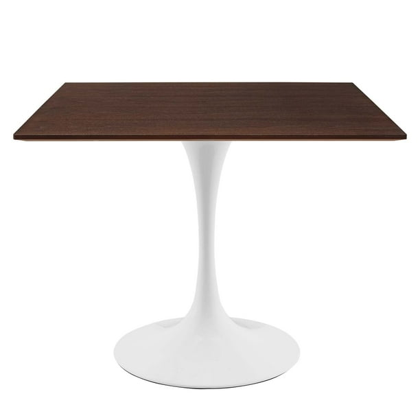 Modway Lippa 36 Square Dining Table In White Cherry Walnut Com Modway Lippa 36 Square Dining Table In, Modway Lippa 36 Dining Table