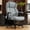 Gray, variant on NYOAK 700lbs Big and Tall Office Chair, Heavy Duty Ergonomic Chair, Extra Wide Seat, Quiet Rubber Wheels, High Back with Lumbar Support, Flip-Up Arms