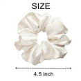thumbnail image 2 of 1 Pc Hair Silk Scrunchies,Fashion Soft Hair Tie,Pure Color Hair Accessory,Elastic Hair Bands Scrunchy Hair Tie,Ponytail Rope for Women (Beige), 2 of 5