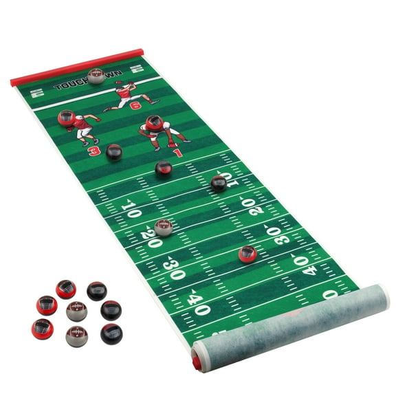 ESPN Kids Football Game, Tabletop Game with 8 Mini Football Rollers and Play Mat