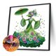 thumbnail image 4 of Pintura de diamante 5D DIY Taladro parcial con forma especial Kit de dama elegante 30x30 cm, 4 of 7