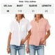 thumbnail image 2 of blusas para mujer casual con cuello en V de color sólido camisas de algodón de verano de manga corta Tops, 2 of 6