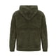 thumbnail image 5 of Sudadera con capucha para hombre, informal, de doble cara, con bolsillo de terciopelo, color liso, de manga larga, blusa de poliéster para hombre, 5 of 7