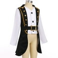 thumbnail image 4 of IDOPIP Kids Prince Charming Costume for Boys Circus Soldier Royal Guard Pirate Halloween Party Dress Up, 4 of 7