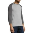 thumbnail image 2 of Hanes Men's and Big Men's Performance Baseball Tee, Up To Size 2XL, 2 of 5