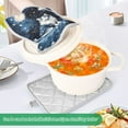 thumbnail image 4 of ALAZA Cat Abstract Pot Holders Set of 2 Heat Resistant Kitchen Oven Mitts, 4 of 7
